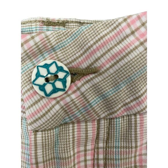 Velcom Women’s Chino/plaid pink and green/4 pockets/size small - Picture 6 of 6